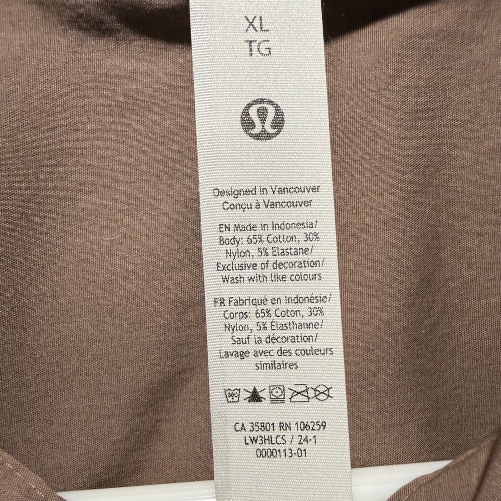 Lululemon Relaxed-Fit Cotton-Blend Poplin Button-Down Shirt XL - Picture 8 of 8